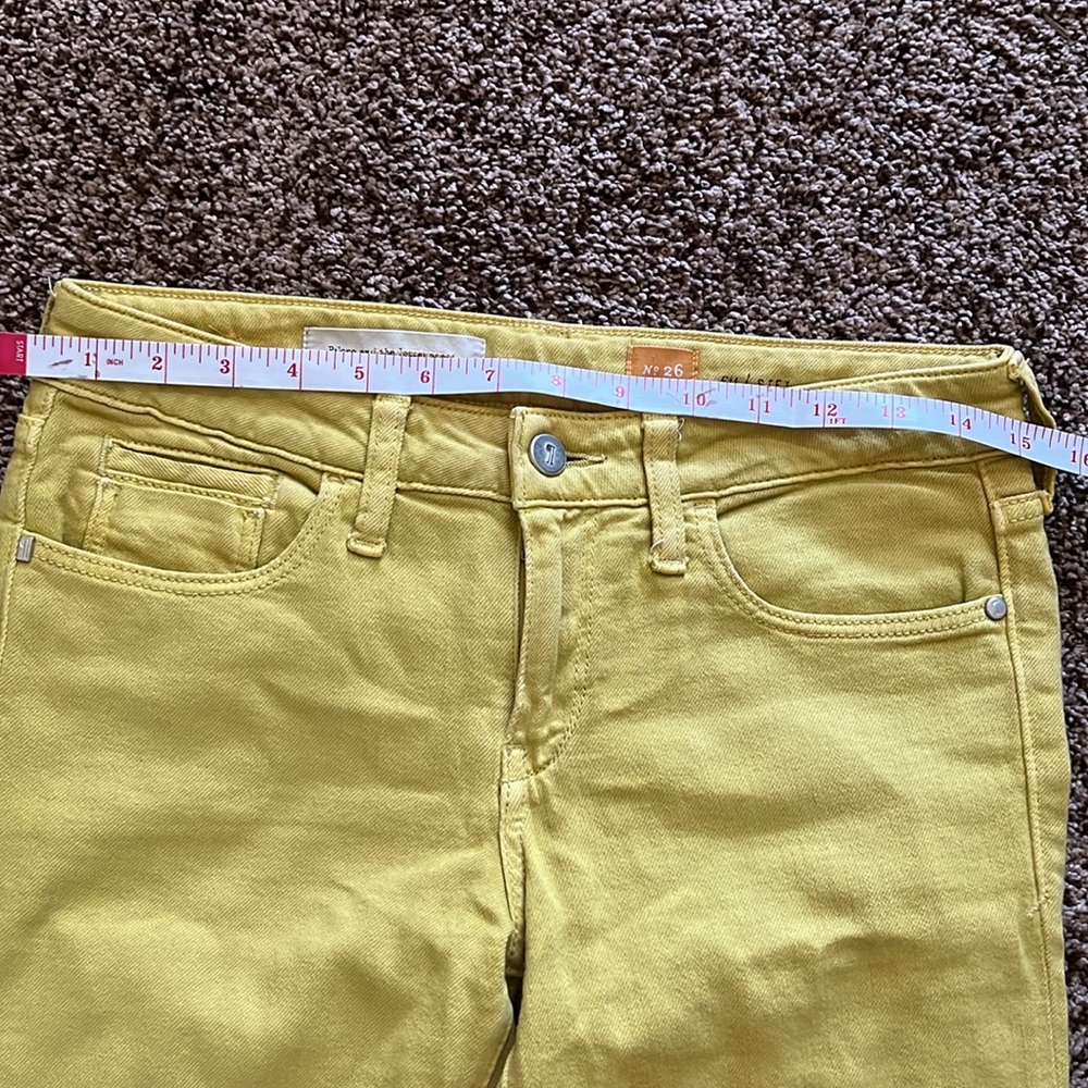 Pilcro Yellow Skinny Jeans Vibrant Style - Picture 4 of 8